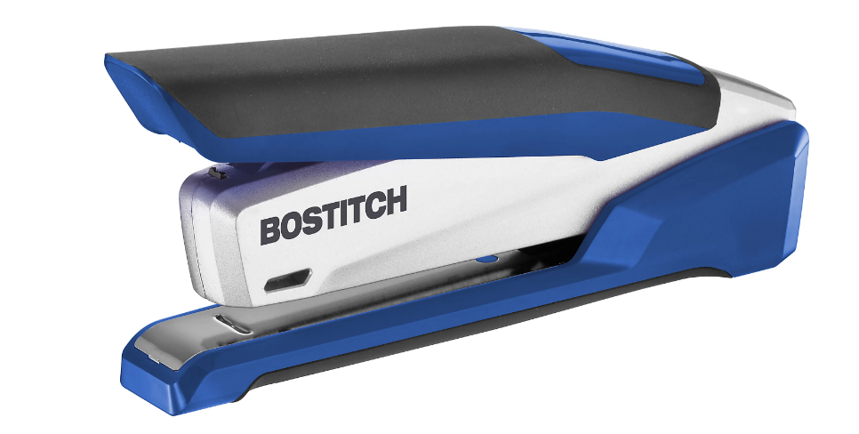 PaperPro InPower™ Premium Desktop Stapler With Antimicrobial Protection, 28-Sheet Capacity, Blue