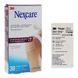 NexCare Steri-Strip Skin Closure Strip 1/4x4" Breathable 30/Bx