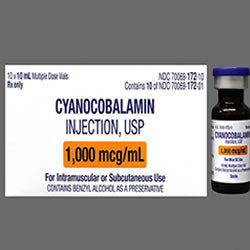 Vitamin B12 (Cyanocobalamin) 1000Mcg/ML 10x10ml