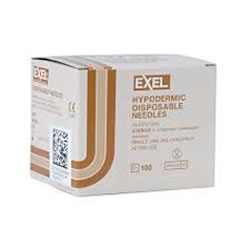 Needles 26g x 1/2 in 100/bx Exel