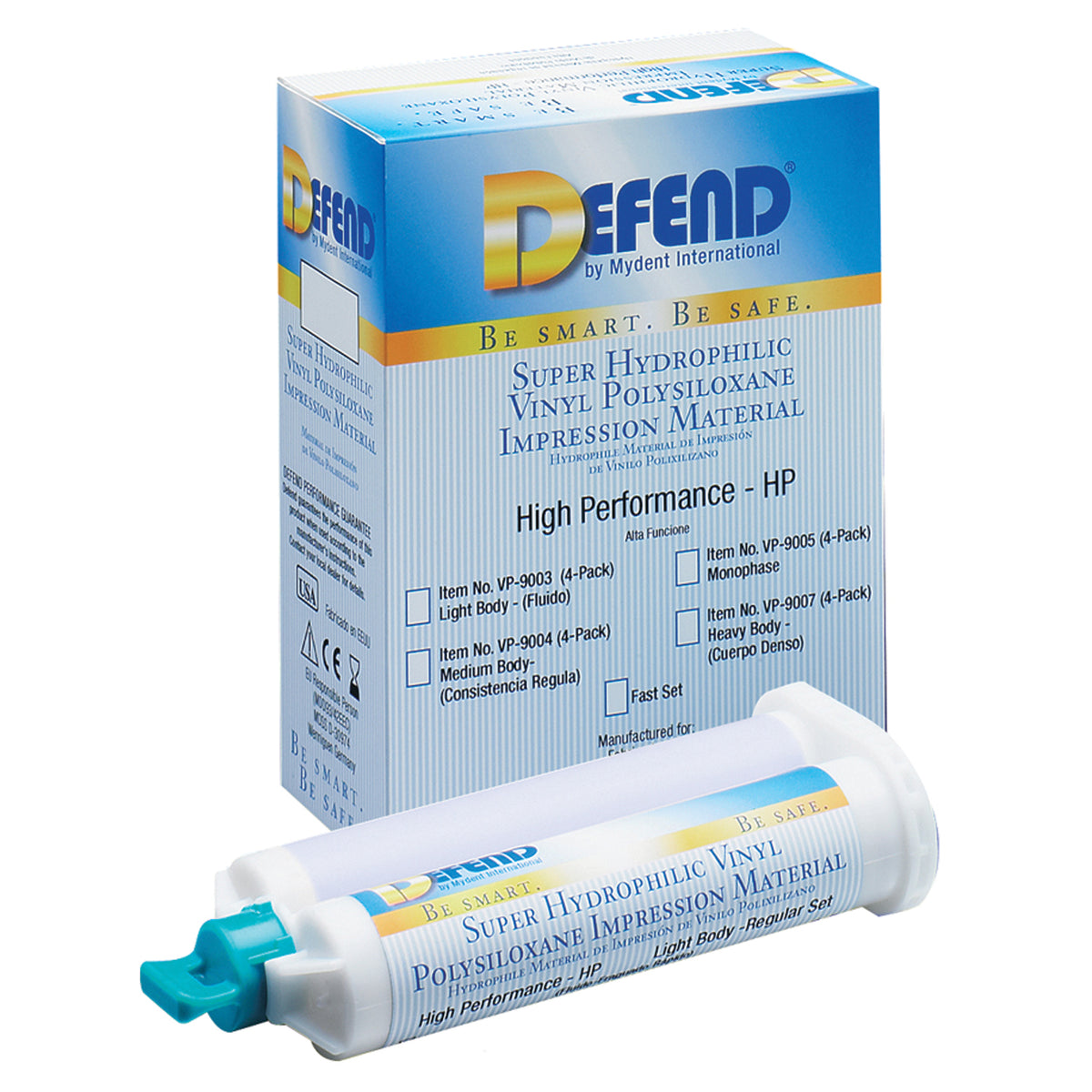 Vinyl Polysiloxane Impression Material, Regular Set, 50ml cartridges/pack
