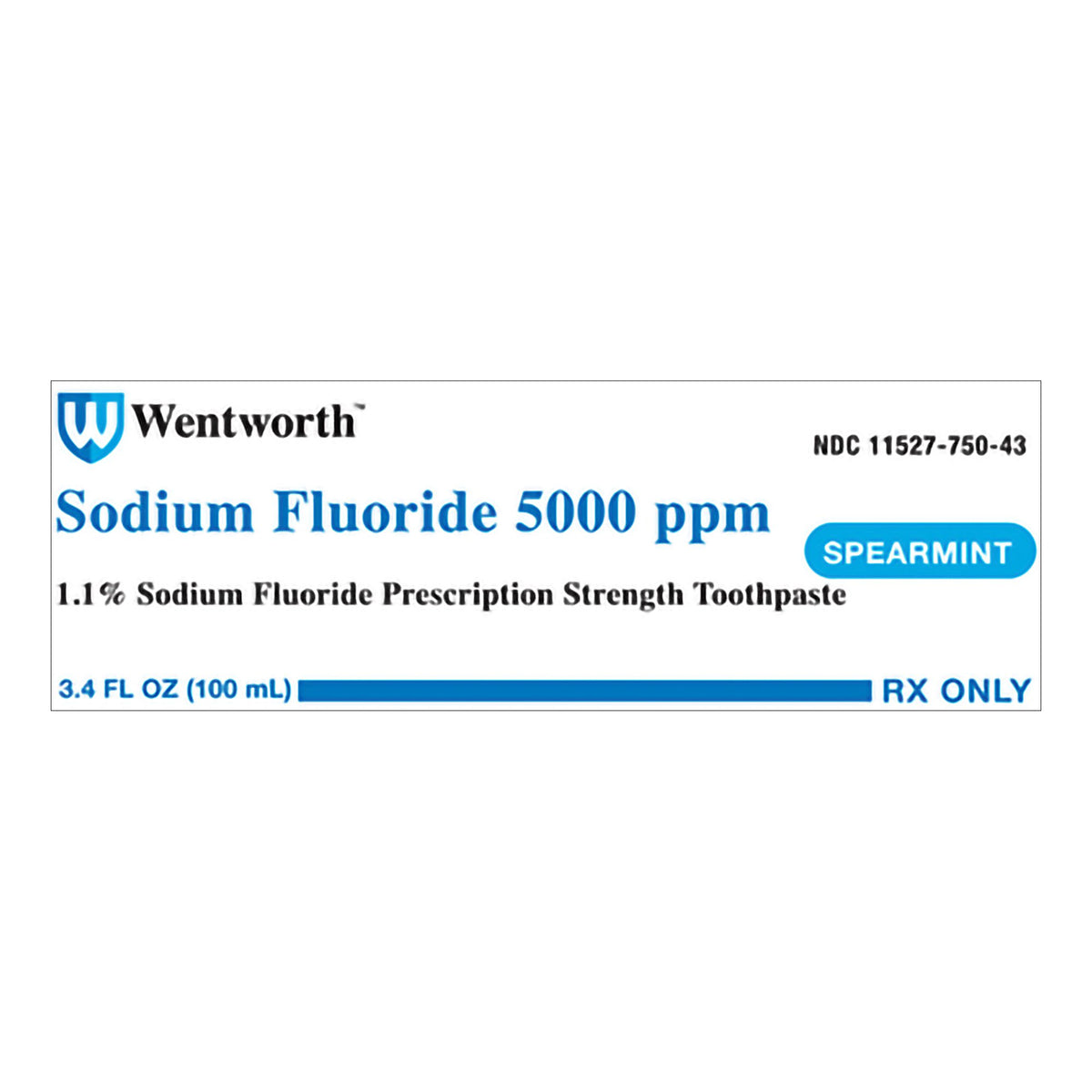 Sodium Fluoride 5000PPM T/P 100ml (Spearmint)