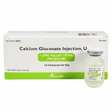 Calcium Gluconate 1000 mg SDV 10x10 mL