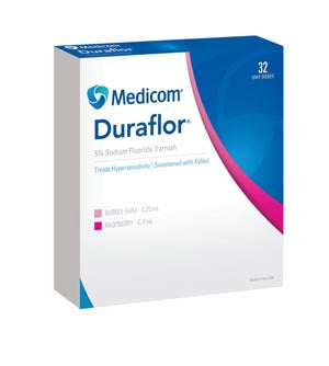 Duraflor 5% Sodium Fluoride Varnish, Bubble Gum, 0.25ml