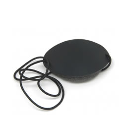 Eye Patch Black w/Foam Backing & Elastic Band Small (40mm x 60mm)