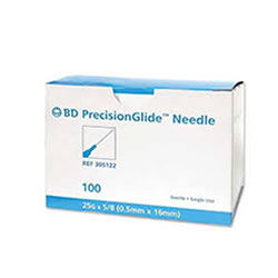 Needles 25g x 5/8 in 100/bx BD