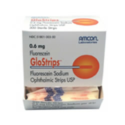 Fluorescein Glostrips - 0.6mg 300/bx