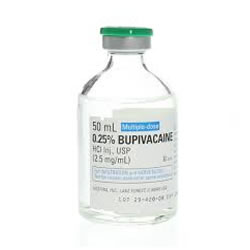 Bupivacaine HCL 0.25% 50ml